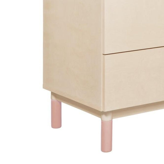 Babyletto mudadores Cambio de color de pies de la comoda o cuna Gelato de Babyletto Rosado M12970LP