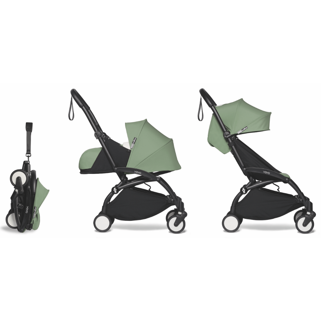 Babyzen Coche Coche YOYO2 0+ y 6+ Peppermint - Frame Negro PACKNPP0+