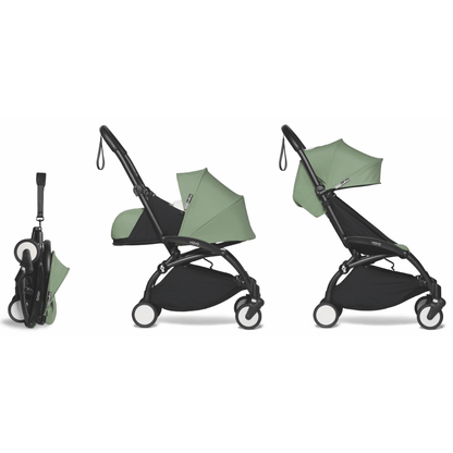 Babyzen Coche Coche YOYO2 0+ y 6+ Peppermint - Frame Negro PACKNPP0+