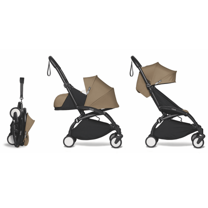 Babyzen Coche Coche YOYO2 0+ y 6+Toffee - Frame Negro PACKNToTo0+