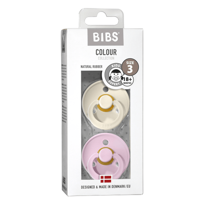 Bibs Chupete Chupete Bibs x2 talla 3 Ivory/Baby Pink 130269