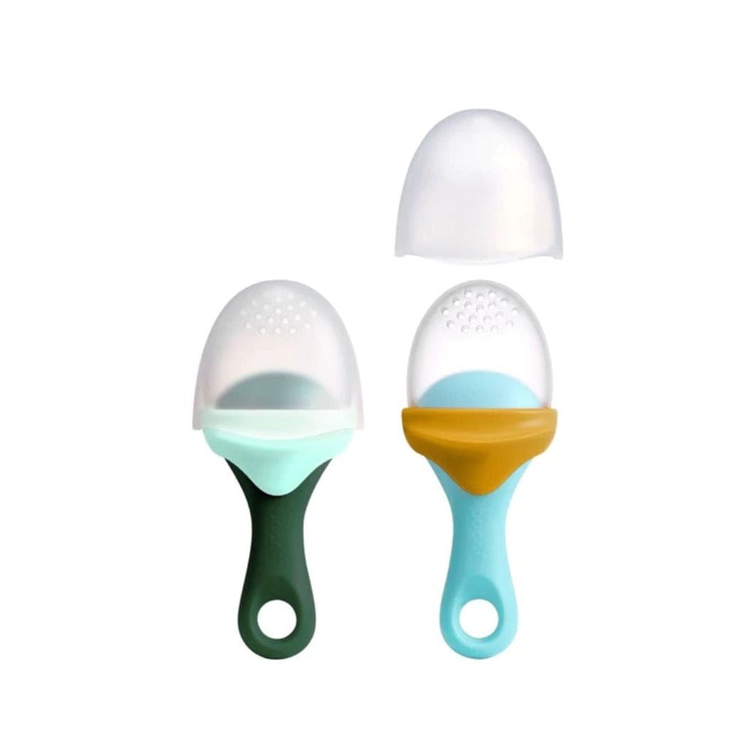 Boon Accesorios bebé Set de 2 Mordedores de Silicona para Fruta Verde/ Azul B11417