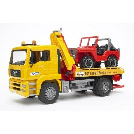 BRUDER Transportes Camión De Auxilio MAN TGA Con Vehículo Todo Terreno BRU02750