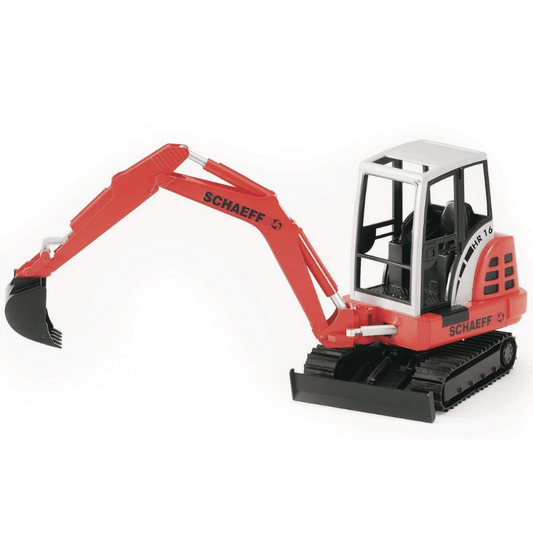 BRUDER Transportes Miniexcavadora Schaeff HR16 02432- Escala 1:16- BRUDER BRU02432