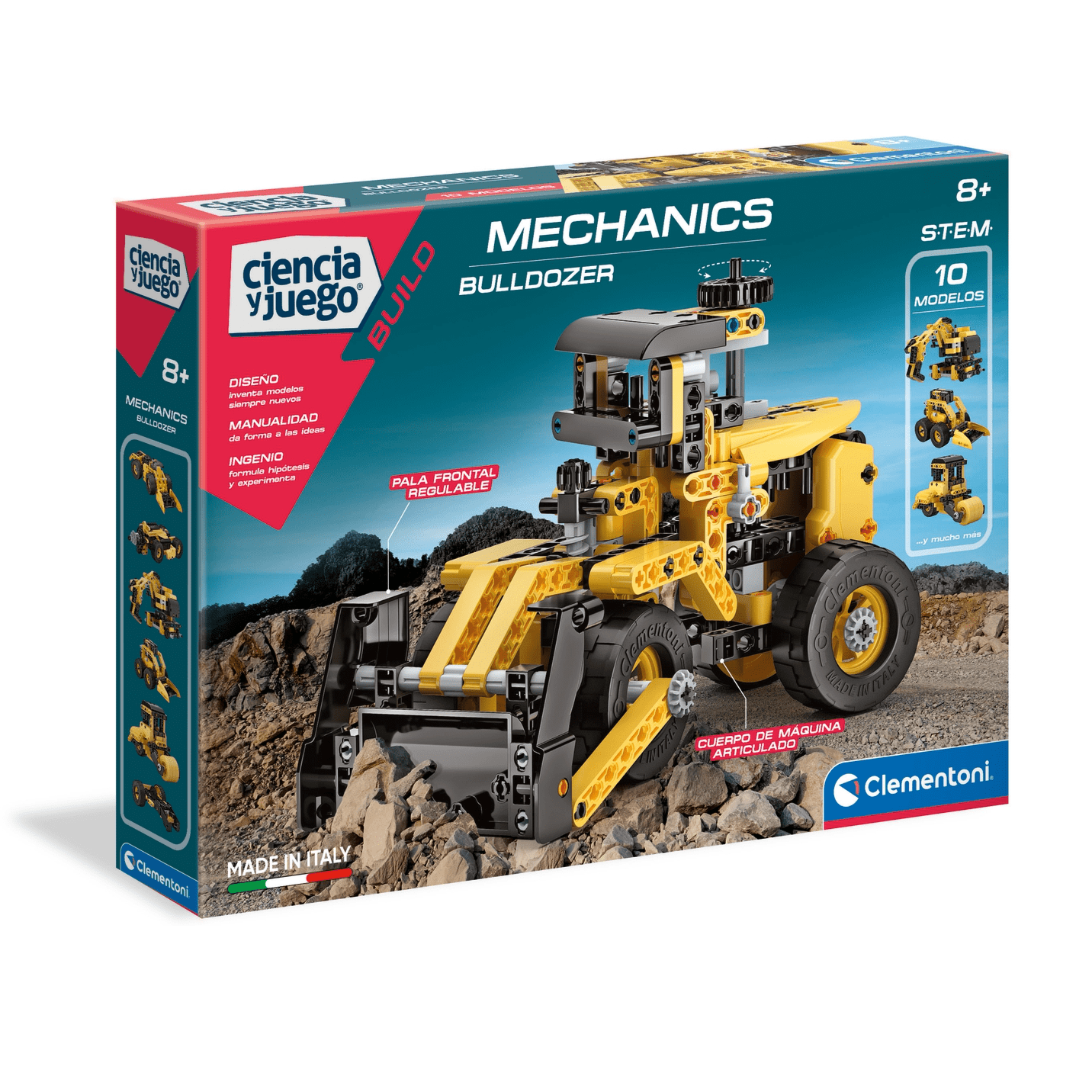 CLEMENTONI Juegos de Ciencia Juego de Ciencia - Bulldozer 55347