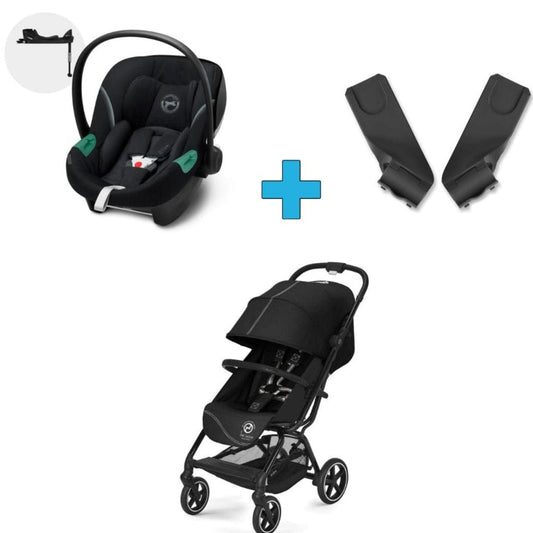 Cybex Coche Arma tu PACK Coche Eezy S+ cybex 3.0 desde Recien Nacido con huevo Aton S2