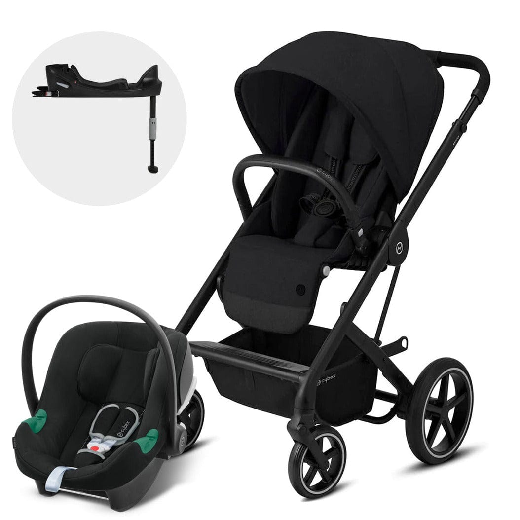 Cybex Coche Travel System Coche Balios S BLK Deep Black + Aton S2+ Base CBX1662078390812