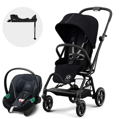 Cybex Coche Travel System Coche Eezy S TW PL BLK MB + Aton B2 CBX522003760