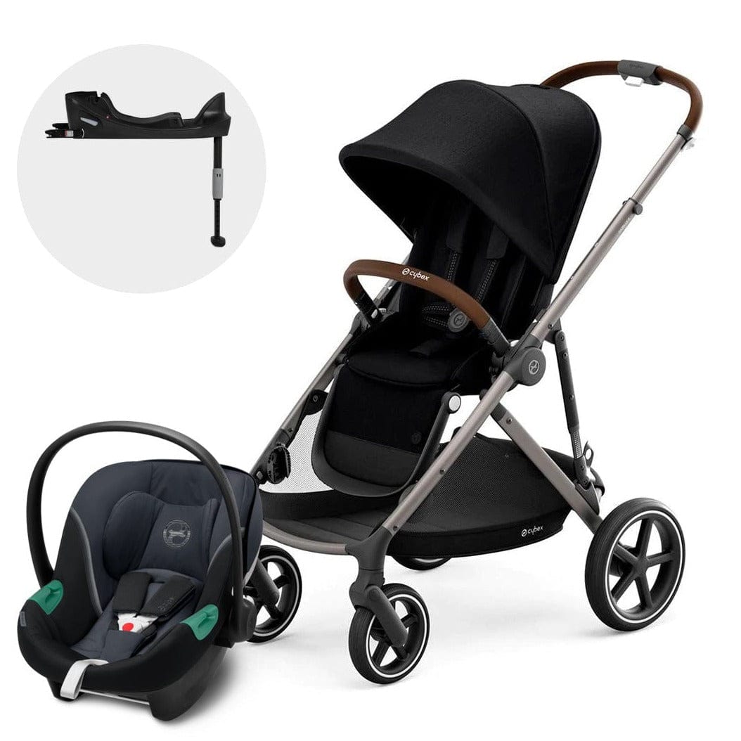 Cybex Coche Travel System Gazelle S Deep Black + Aton S2 + Base CBX1661444778382