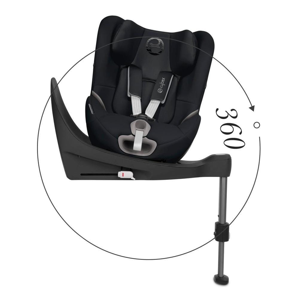 Cybex Seguridad Silla de Auto Sirona S i-Size 360 Deep Black CBX520000513