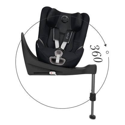 Cybex Seguridad Silla de Auto Sirona S i-Size 360 Deep Black CBX520000513
