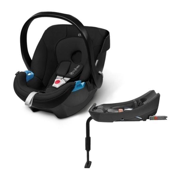 Cybex Seguridad Silla para Auto Aton Pure Black + Base para Auto CBX515125001