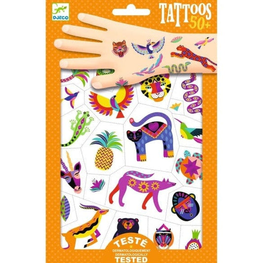 Design By Djeco Accesorios Tatuajes Temporales Animales Salvajes DJ09609