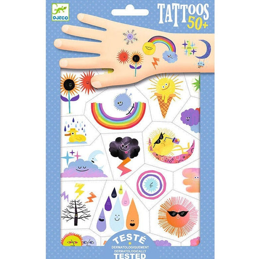 Design By Djeco Accesorios Tatuajes Temporales emojis Del Tiempo DJ09613