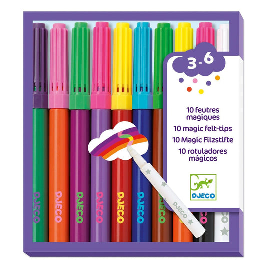 Design By Djeco Arte y Manualidades 10 Lápices Plumones mágicos DJ08827