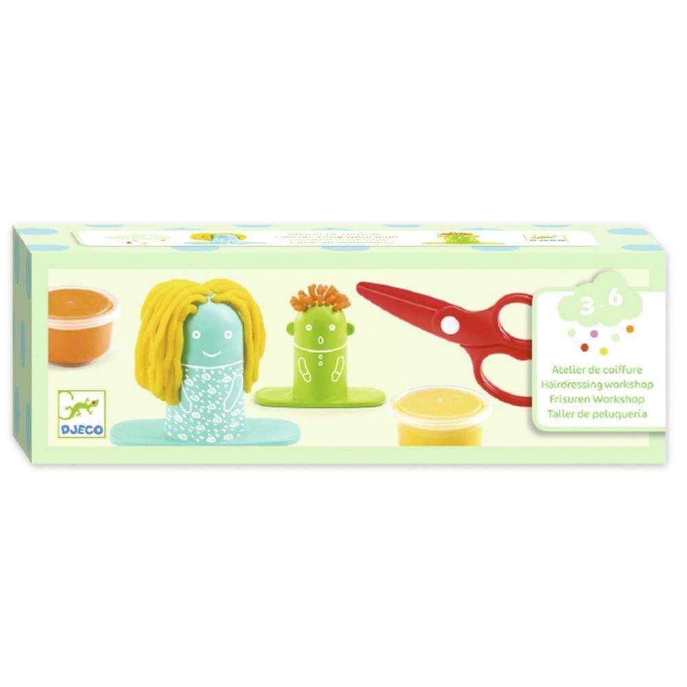 Design By Djeco Arte y Manualidades +3 Set Plasticina -  Peluquería DJ09028