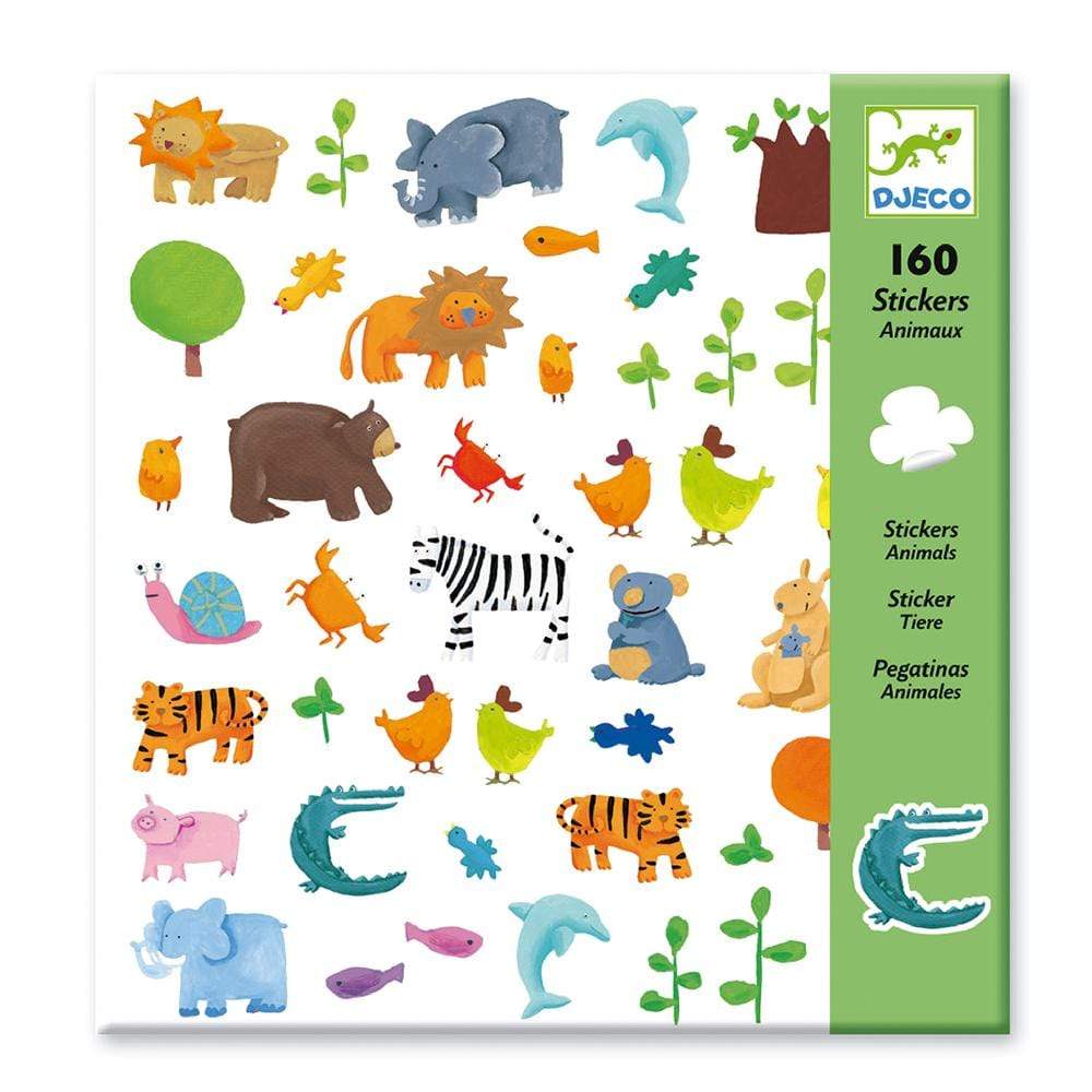 Design By Djeco Arte y Manualidades +3 Stickers Animales DJ08841