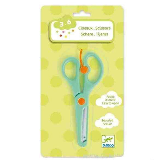 Design By Djeco Arte y Manualidades +3 Tijeras Verde DJ09003