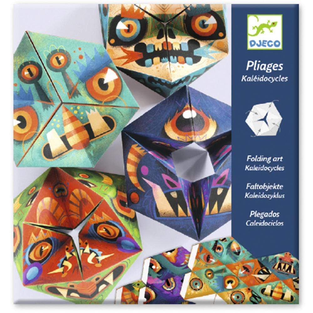 Design By Djeco Arte y Manualidades +7 Crea con Papeles - Origami de Monstruos DJ09660