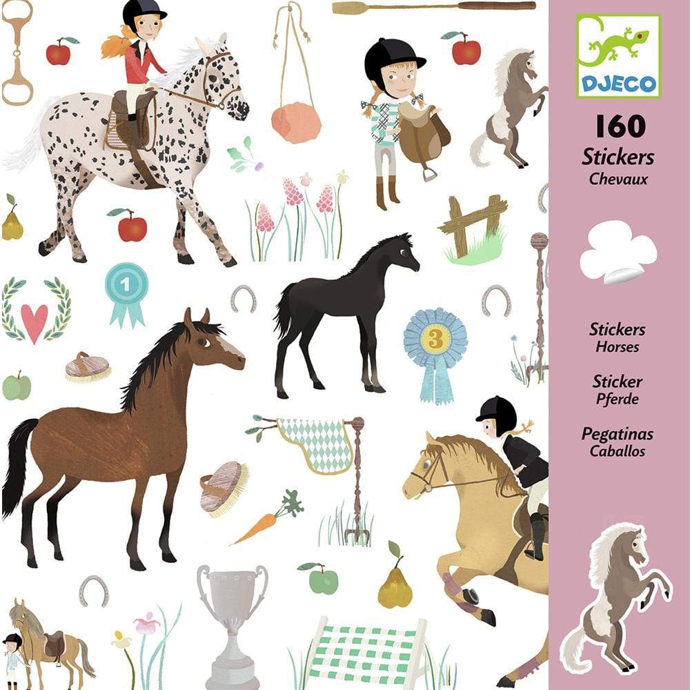 Design By Djeco Arte y Manualidades +7 Stickers Caballos DJ08881
