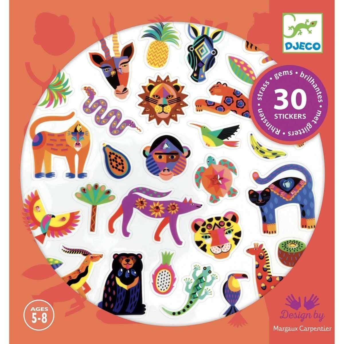 Design By Djeco Arte y Manualidades Copia de Set de Stickers Animales Baby