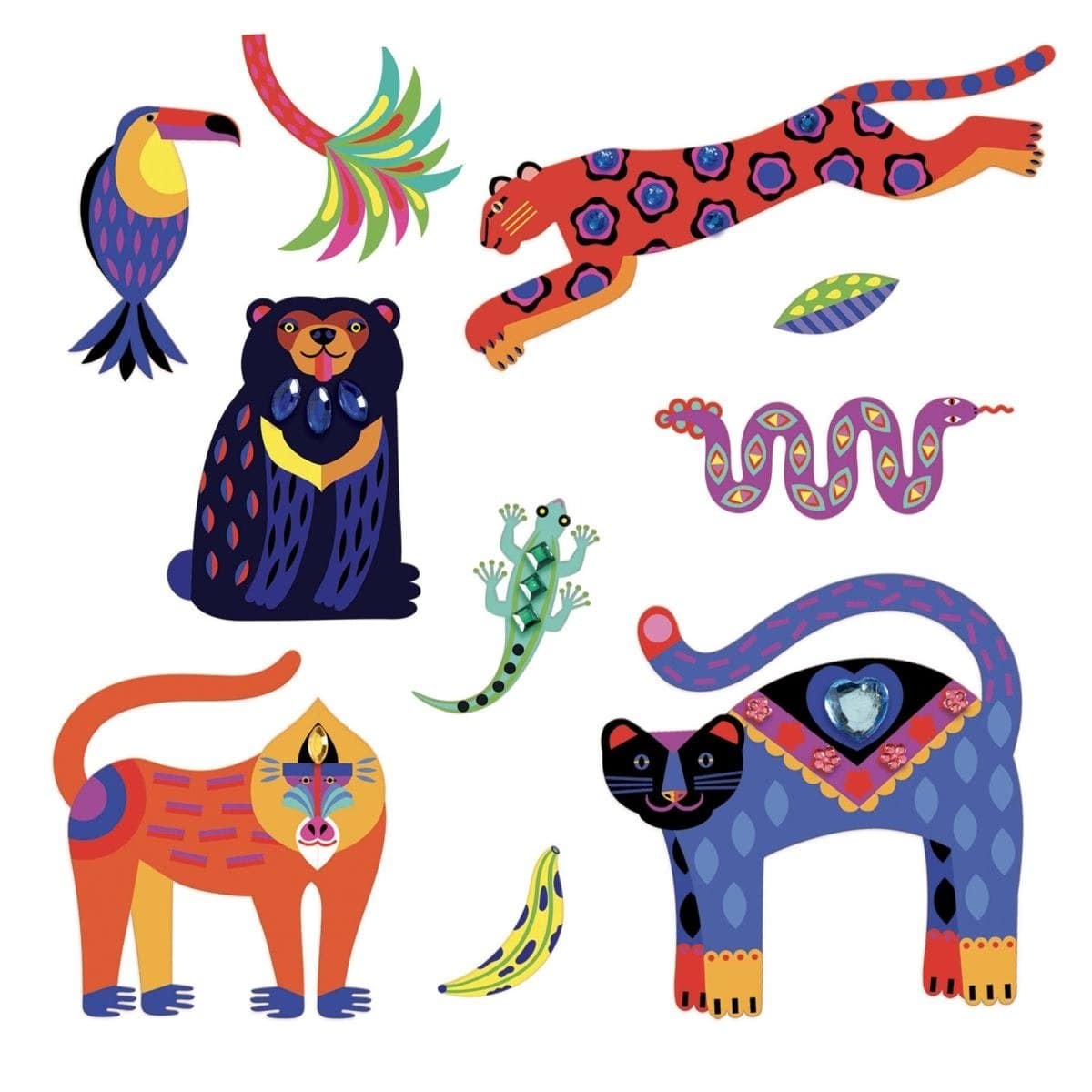 Design By Djeco Arte y Manualidades Copia de Set de Stickers Animales Baby