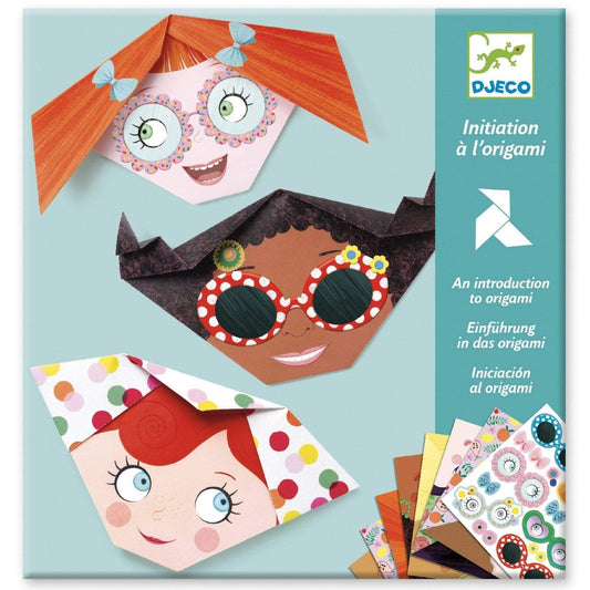 Design By Djeco Arte y Manualidades Crea con Papeles - Origami de Caras Bonitas DJ08757