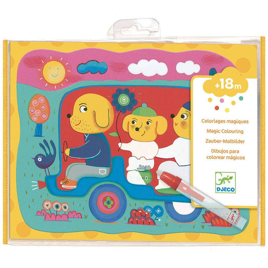 Design By Djeco Arte y Manualidades Cuaderno Para Colorear Escondidos En El Camino DJ09066