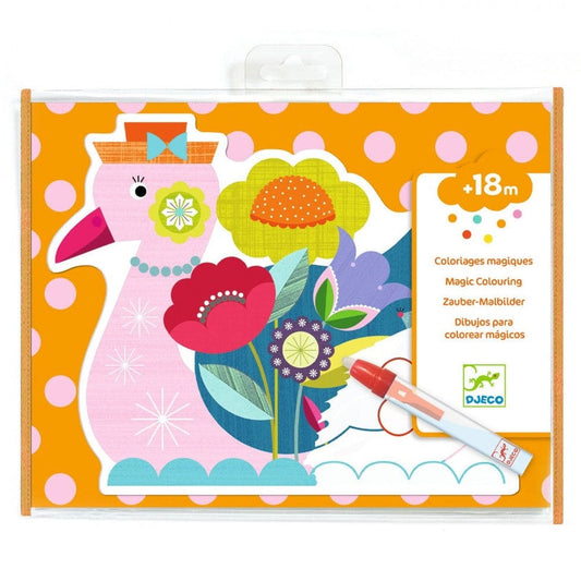Design By Djeco Arte y Manualidades Cuaderno Para Colorear Mágico de Animalo-Len DJ09069