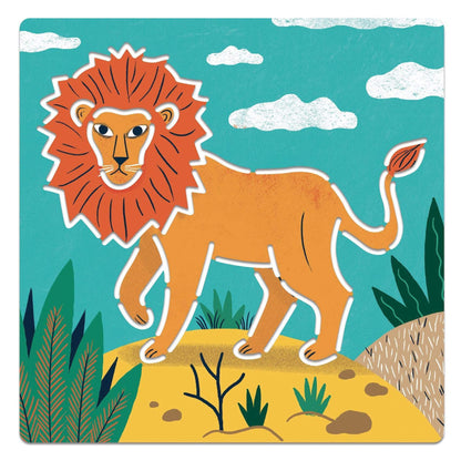 Design By Djeco Arte y Manualidades Plantillas de dibujo Animales Salvajes DJ08916