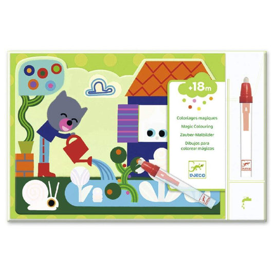 Design By Djeco Arte y Manualidades Set de Pintura Mágica-  Escondidos en el Jardín DJ09063