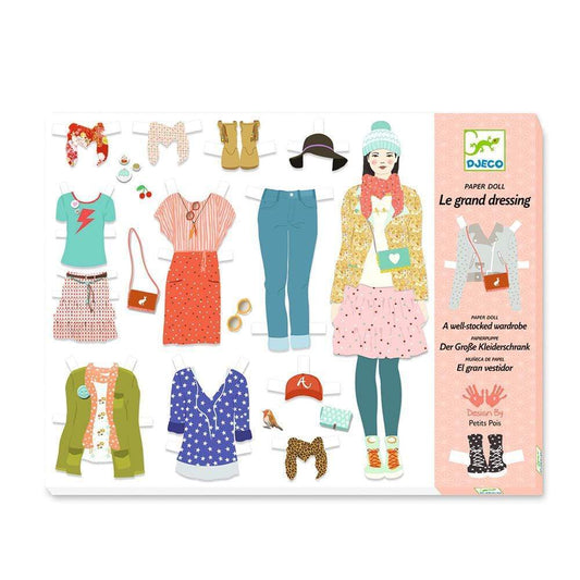Design By Djeco Juegos de roles +7 Vestir Muñecas: El gran vestidor DJ09825