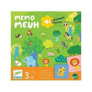 DJECO Juegos de memoria y lógica +3 Memorice Memo Meuh DJ08482