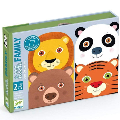 DJECO Juegos de memoria y lógica Juego de cartas Little Family DJ05062