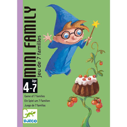 DJECO Juegos de mesa +3 Juego de Cartas Mini Family DJ05101