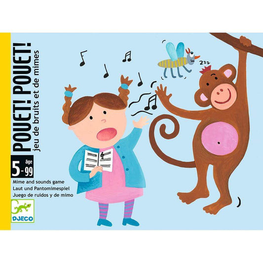 DJECO Juegos de mesa +5 Juego de Cartas Pouet! Pouet! DJ05152