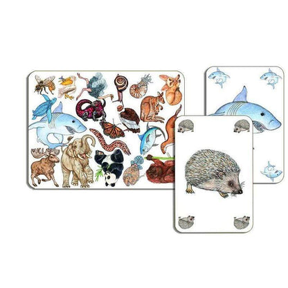 DJECO Juegos de mesa +5 Juego de Cartas Zanimatch DJ05153