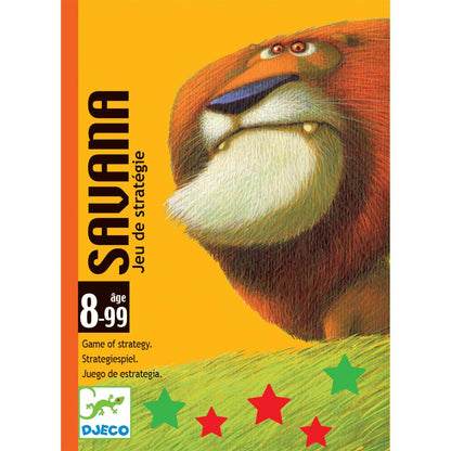 DJECO Juegos de mesa +7 Juego de Cartas Savana DJ05110
