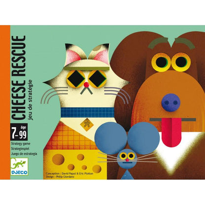 DJECO Juegos de mesa Juego de cartas Rescate de Queso DJ05149