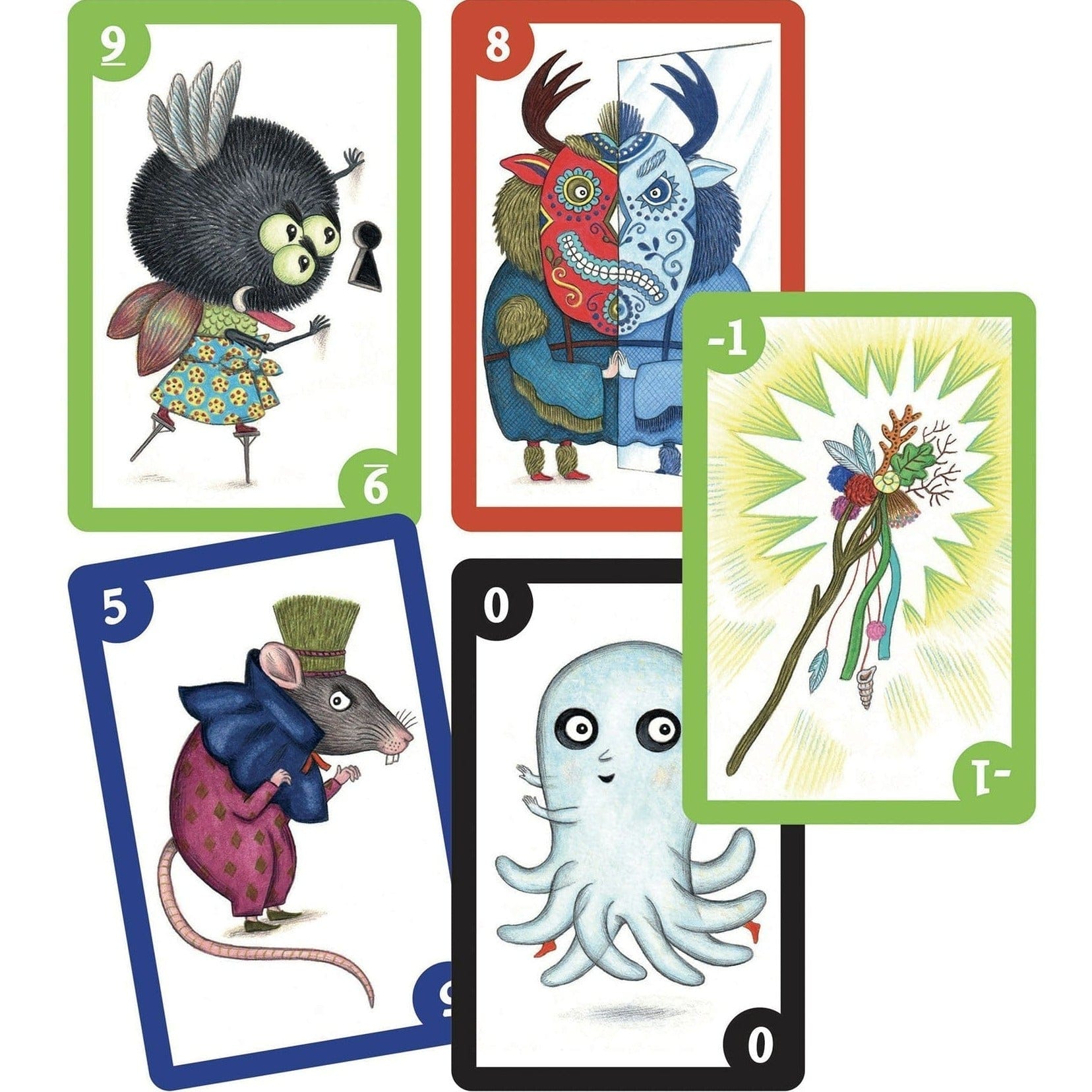 DJECO Juegos de mesa Juego de Cartas Spooky Boo DJ05098