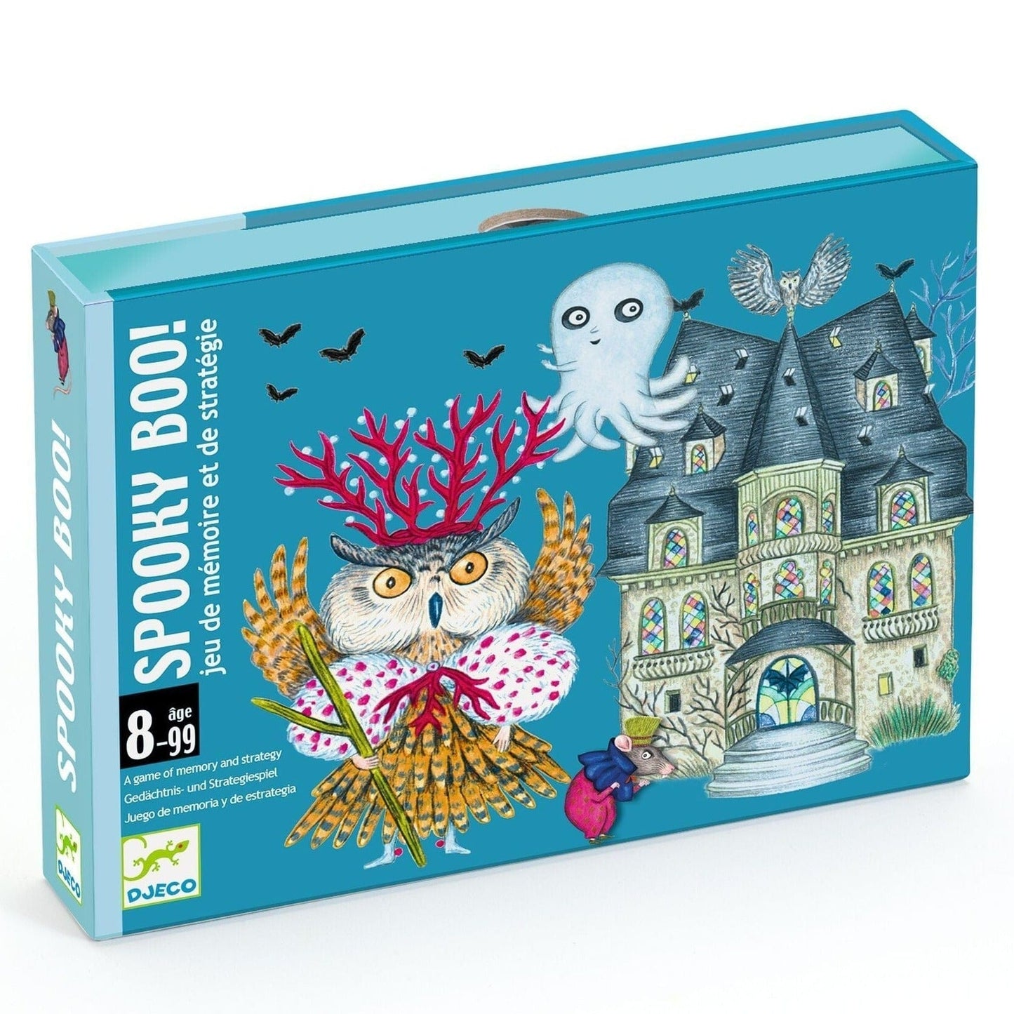 DJECO Juegos de mesa Juego de Cartas Spooky Boo DJ05098