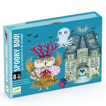DJECO Juegos de mesa Juego de Cartas Spooky Boo DJ05098