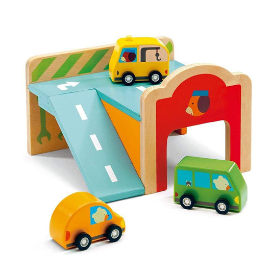 DJECO Juegos de roles +1 Juego de Desarrollo Mini Garage DJ06387