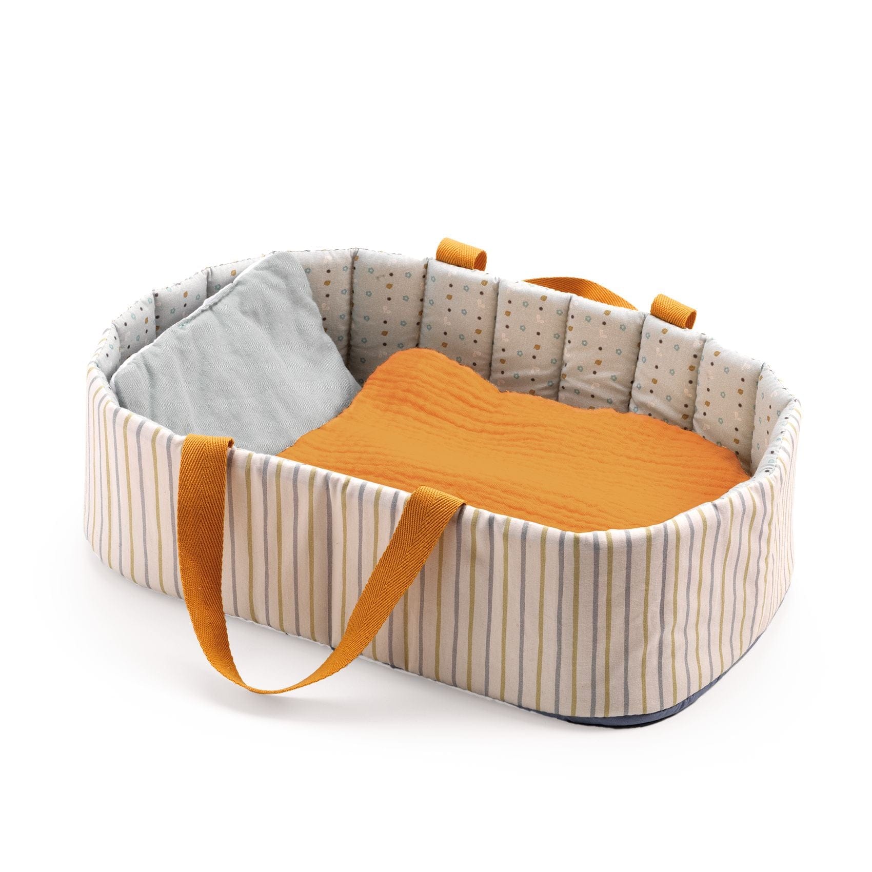 DJECO Juegos de roles Bassinet para muñecas Pomea Blue Lines