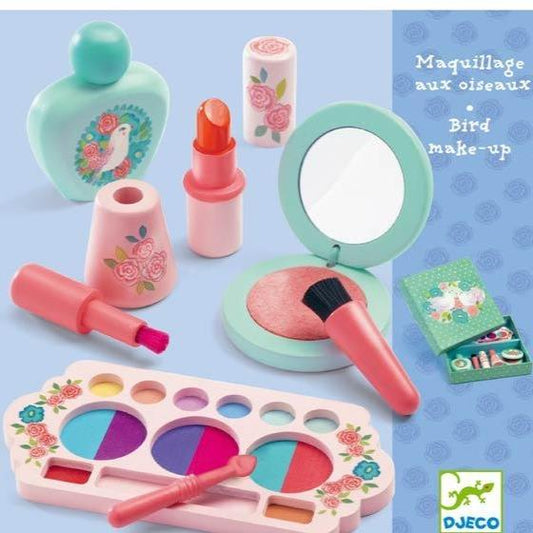 DJECO Juegos de roles Caja de maquillaje Birds Make Up DJ06647
