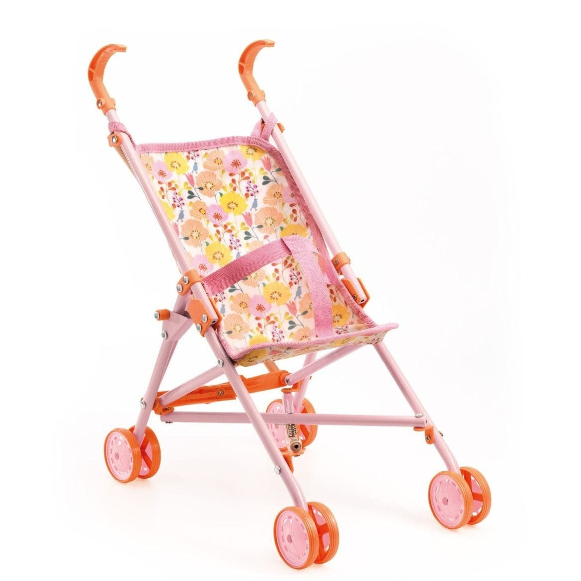 DJECO Juegos de roles Cochecito de Flores 54 cm DJ07841