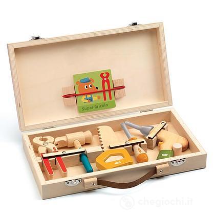 DJECO Juegos de roles Juego de Herramientas Super Bricolo DJ06500
