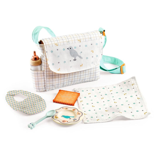 DJECO Juegos de roles Kit de Alimentación para tus muñecas Pomea DJ07855