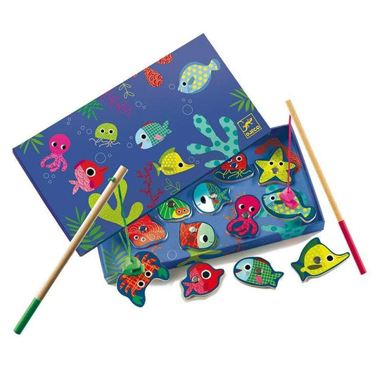 DJECO Juegos Magnéticos +2 Juego magnético Pesca Color DJ01653