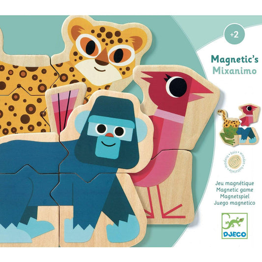 DJECO Juegos Magnéticos Juego Madera Magnético Mixanimo DJ03126